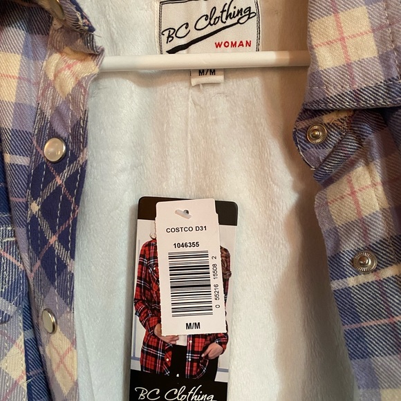 Costco Jackets & Coats Plaid Button Up Jacket Sweater From Costco